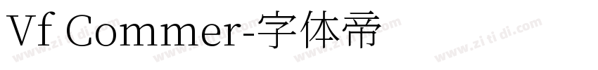 Vf Commer字体转换